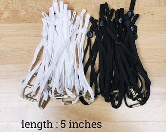 Soft elastic, 5mm elastic with loop, latex free elastic, 1/4 inch elastic cord,Elastic for face mask, DIY mask,Soft Elastic cord for sewing