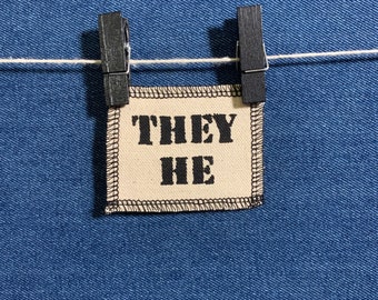 They He Pronoun Patch