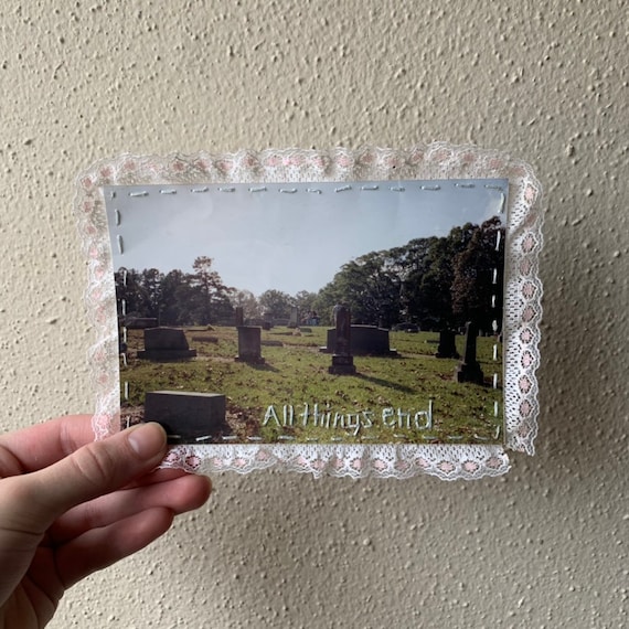 All Things End Embroidered Photo