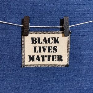 Black Lives Matter Patch Natural