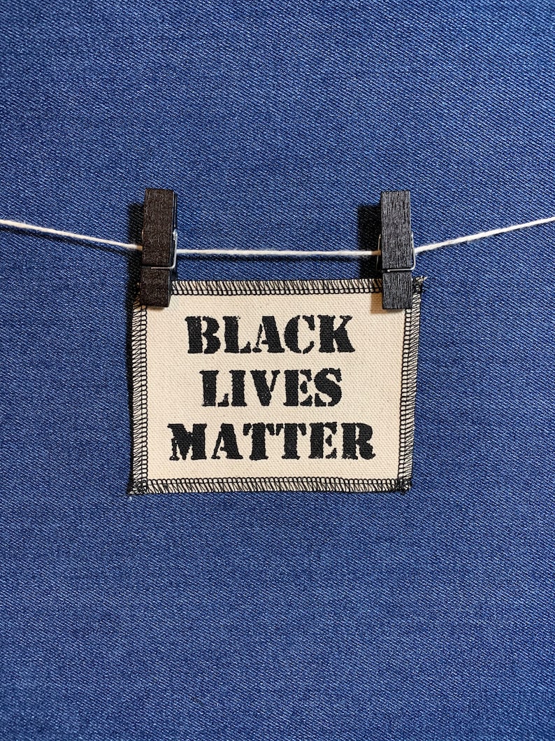 Black Lives Matter Patch Natural