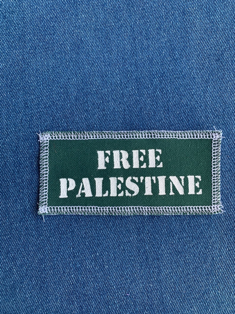 Free Palestine Patch Green & White