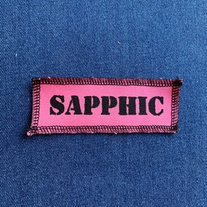 Sapphic Patch Pink & Black