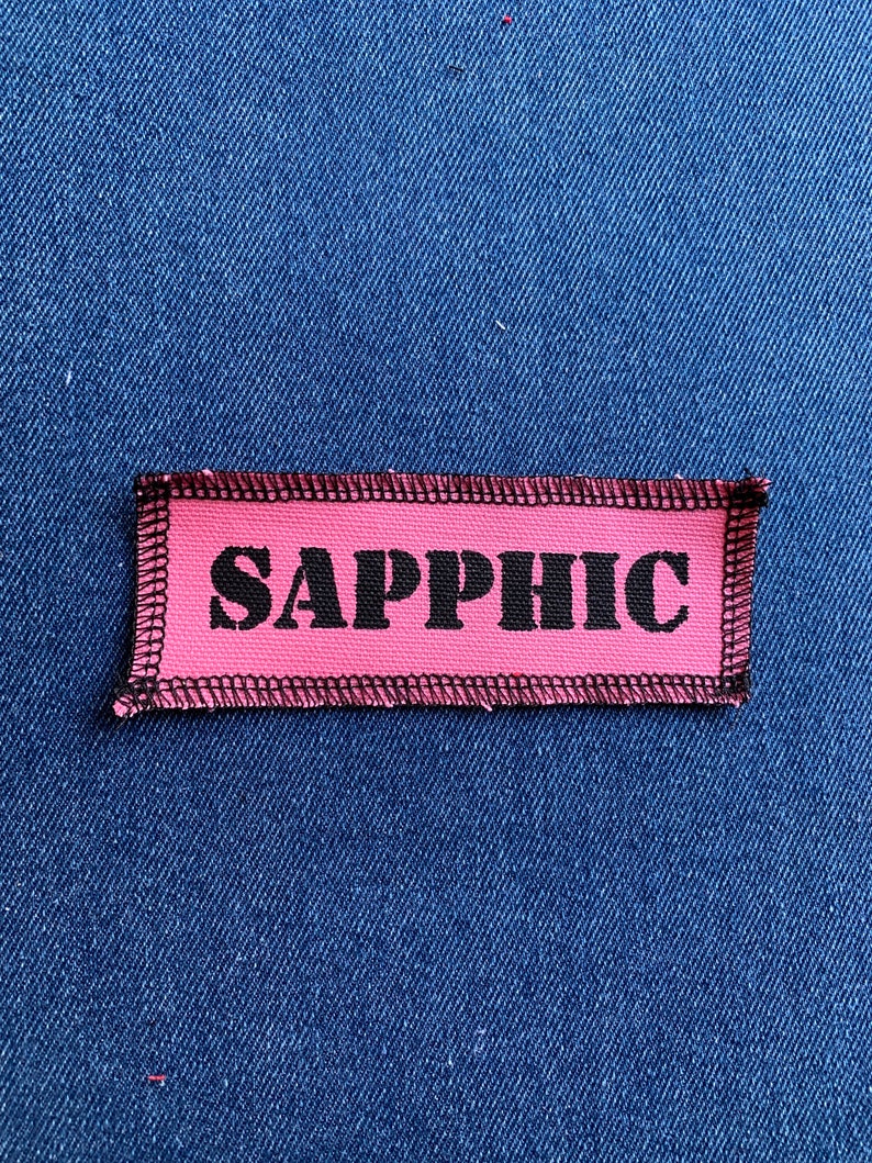 Sapphic Patch Pink & Black