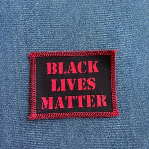 Black Lives Matter Patch Black & Red