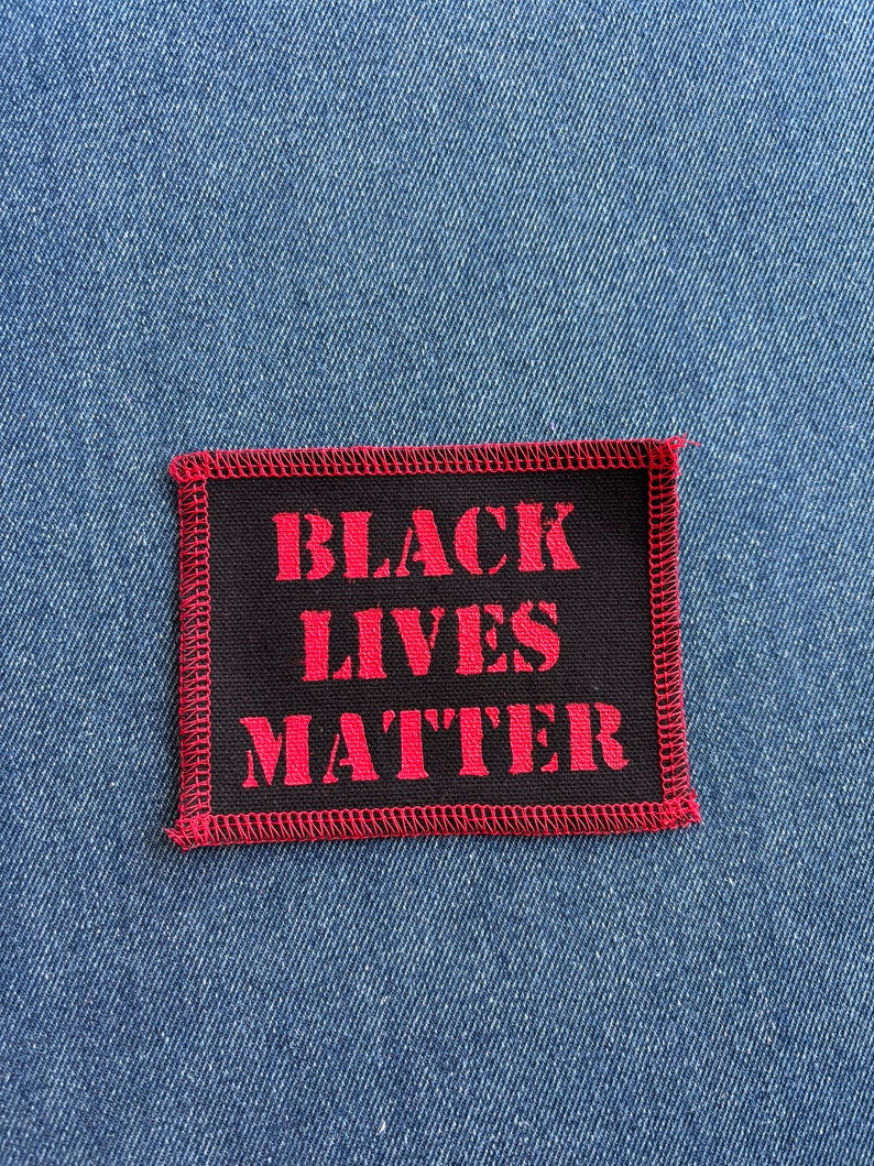 Black Lives Matter Patch Black & Red