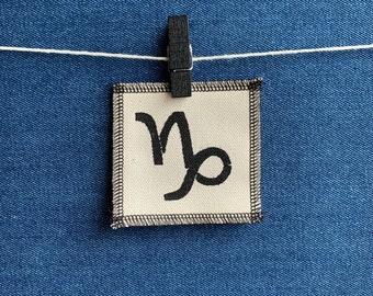 Capricorn Symbol Patch