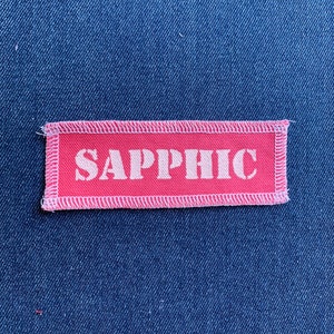 Sapphic Patch Pink & White