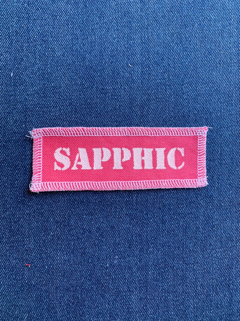 Sapphic Patch Pink & White