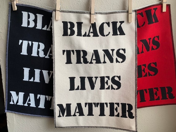 Black Trans Lives Matter Back Patch