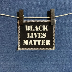 Black Lives Matter Patch Black