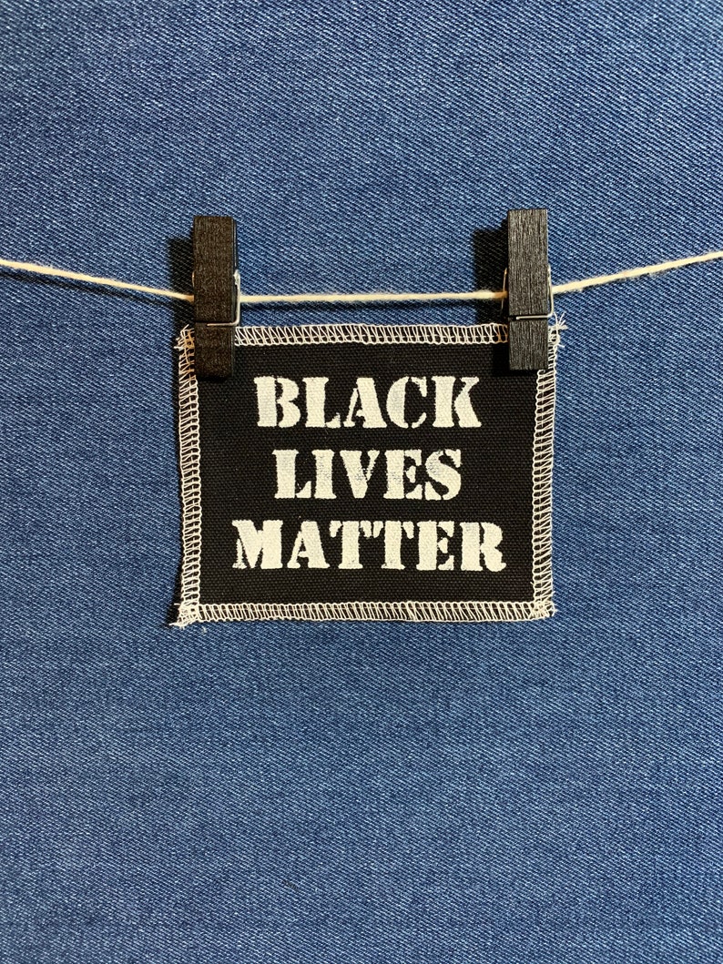 Black Lives Matter Patch Black