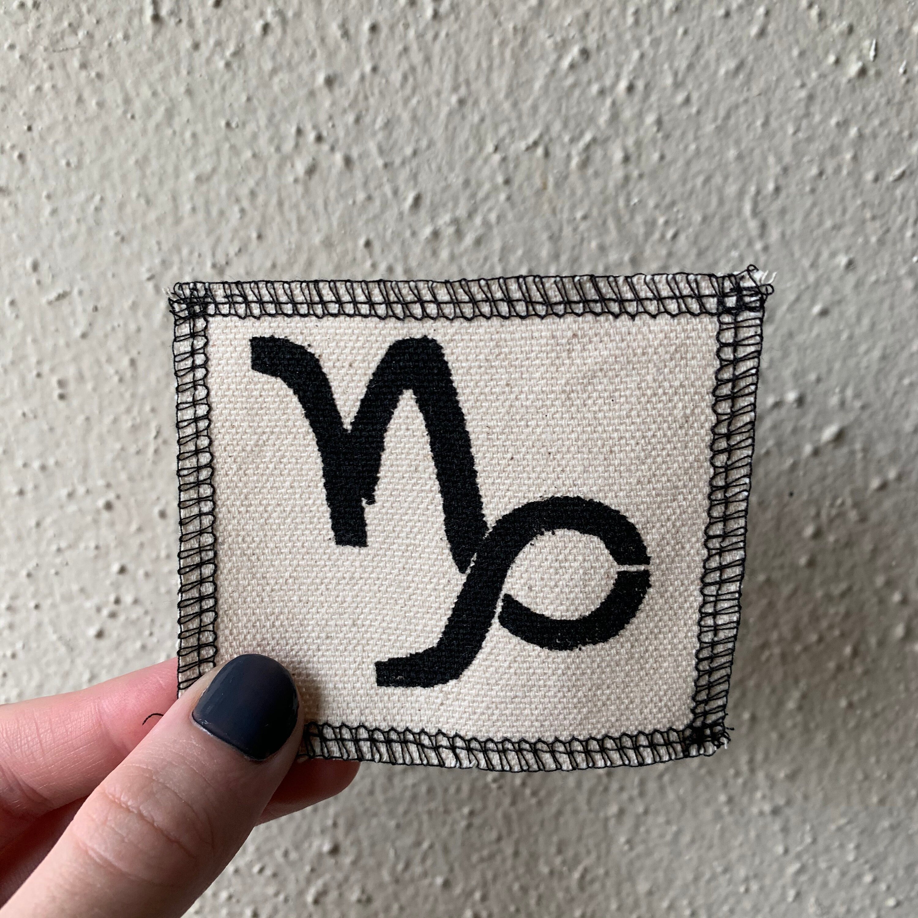 Capricorn Symbol Patch
