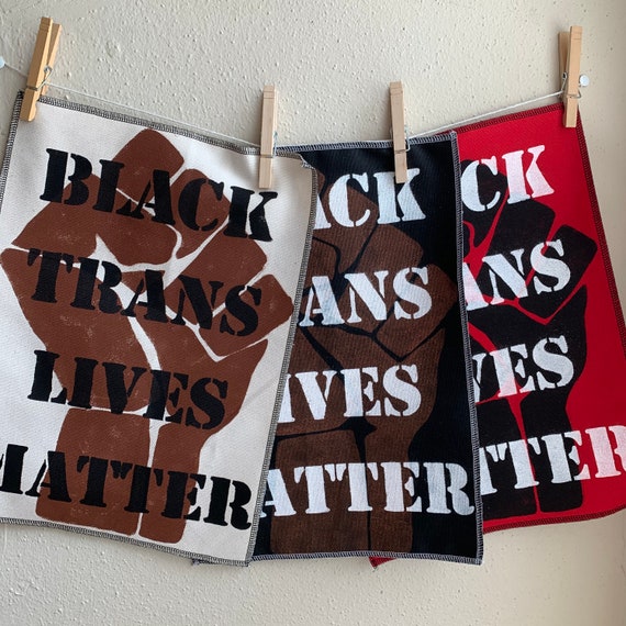 Black Trans Lives Matter Layered Back Patch