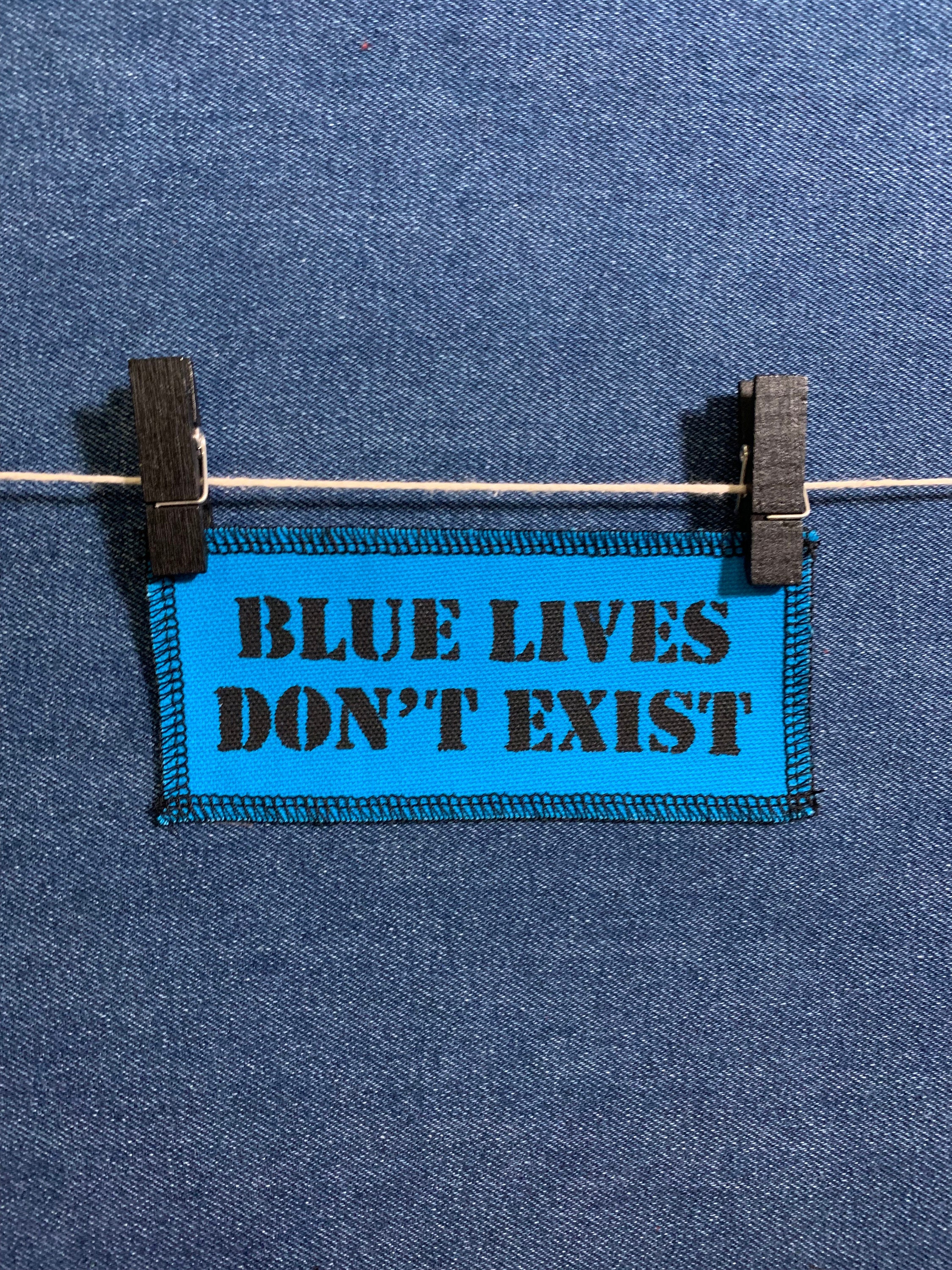 Lapel Pin BLM Blue Lives.Dont Exist 