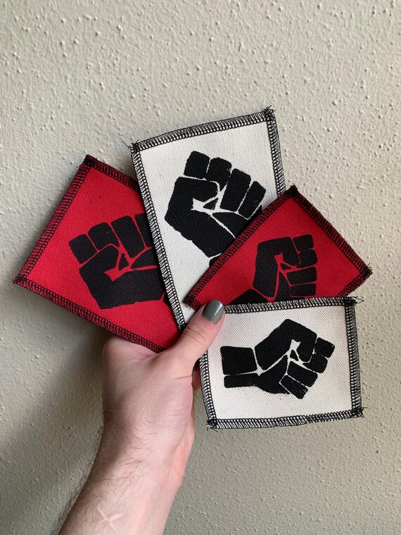 Raised Solidarity Fist Patch