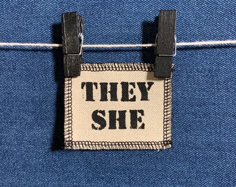 They She Pronoun Patch