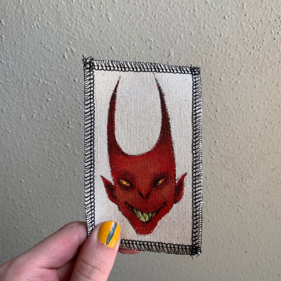 Demon Patch Hand Painted byt V