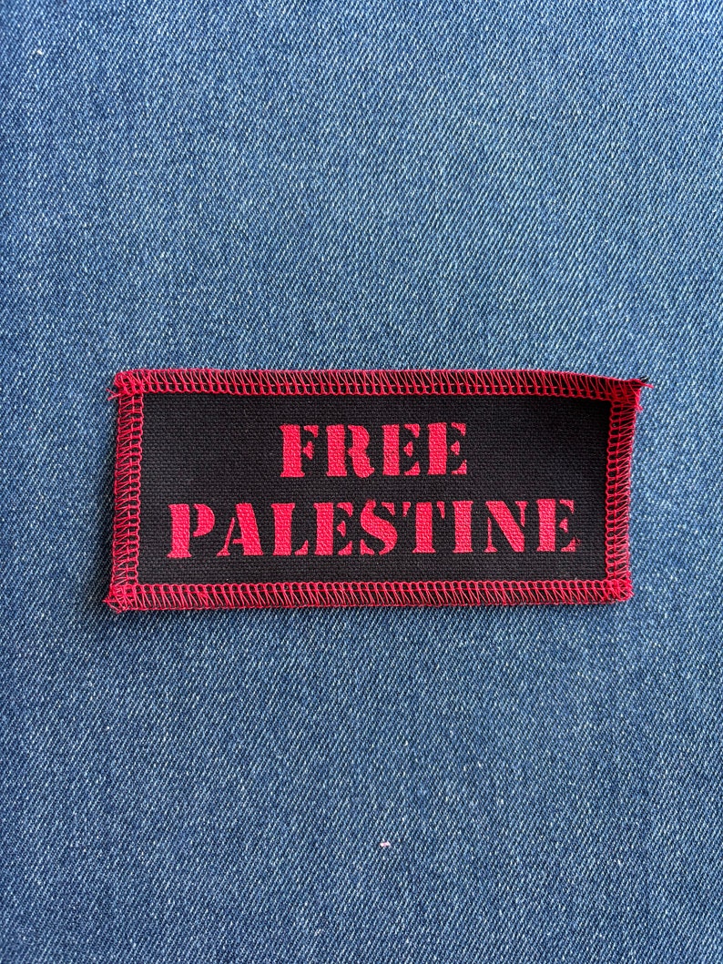 Free Palestine Patch Black & Red