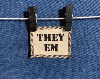 They Em Pronoun Patch