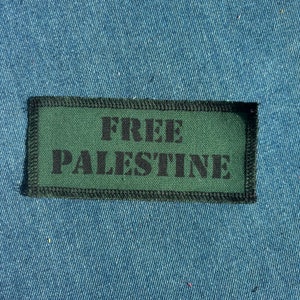 Free Palestine Patch Green & Black