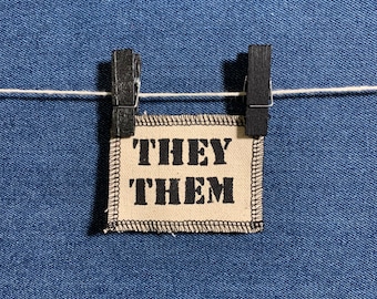 They Them Pronoun Patch