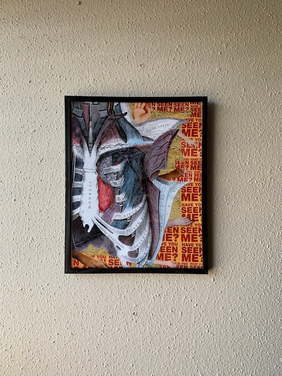 Touch Starved Collage Framed Print