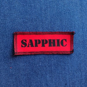 Sapphic Patch Red