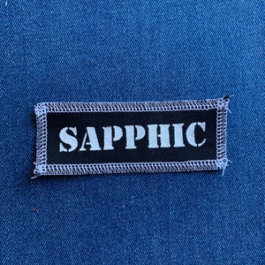 Sapphic Patch Black