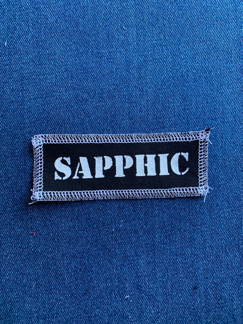 Sapphic Patch Black