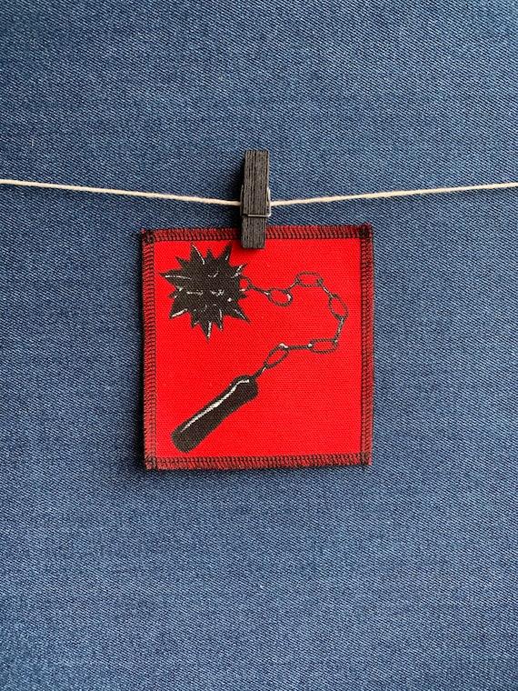 Morning Star Flail Patch Hand Painted by V