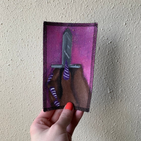 Self Defense Hand Painted Patch by Xvangeline