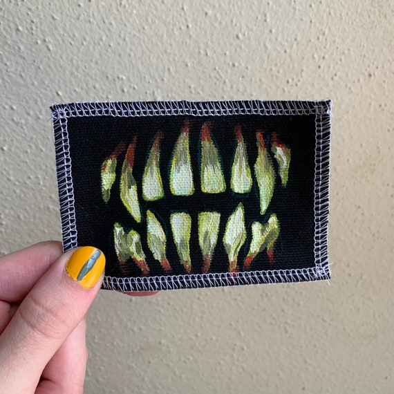Teeth Patch Hand Painted by V