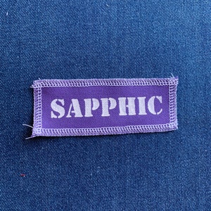 Sapphic Patch Purple & White