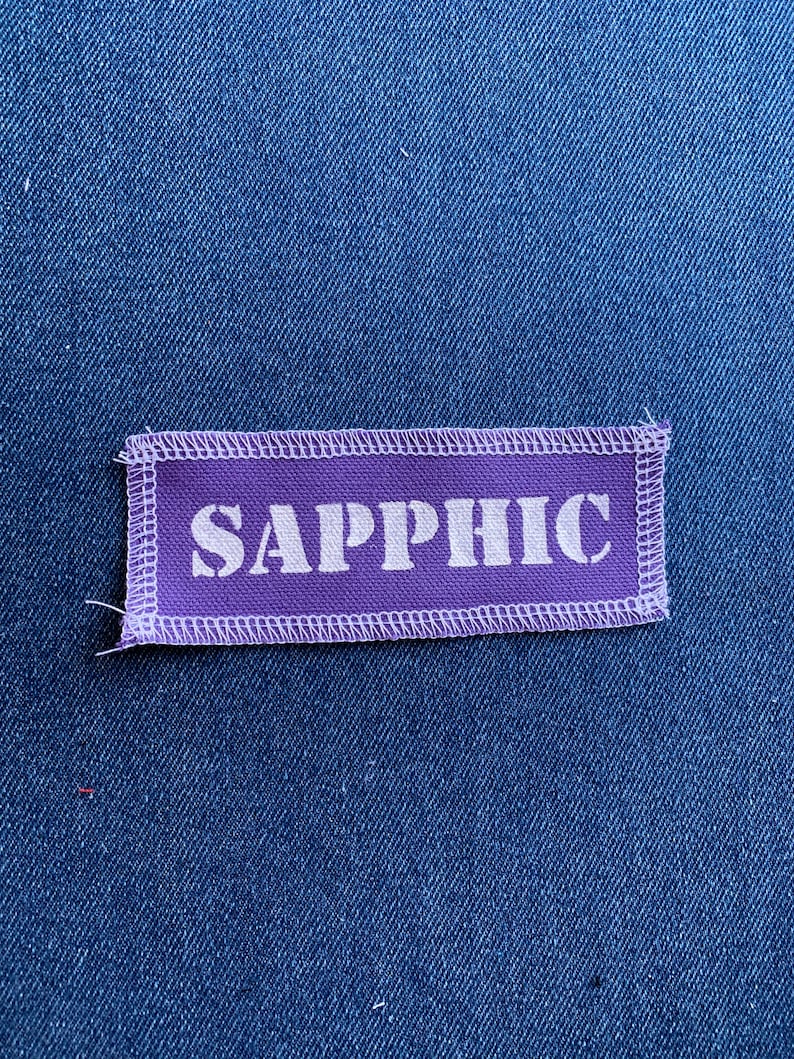 Sapphic Patch Purple & White