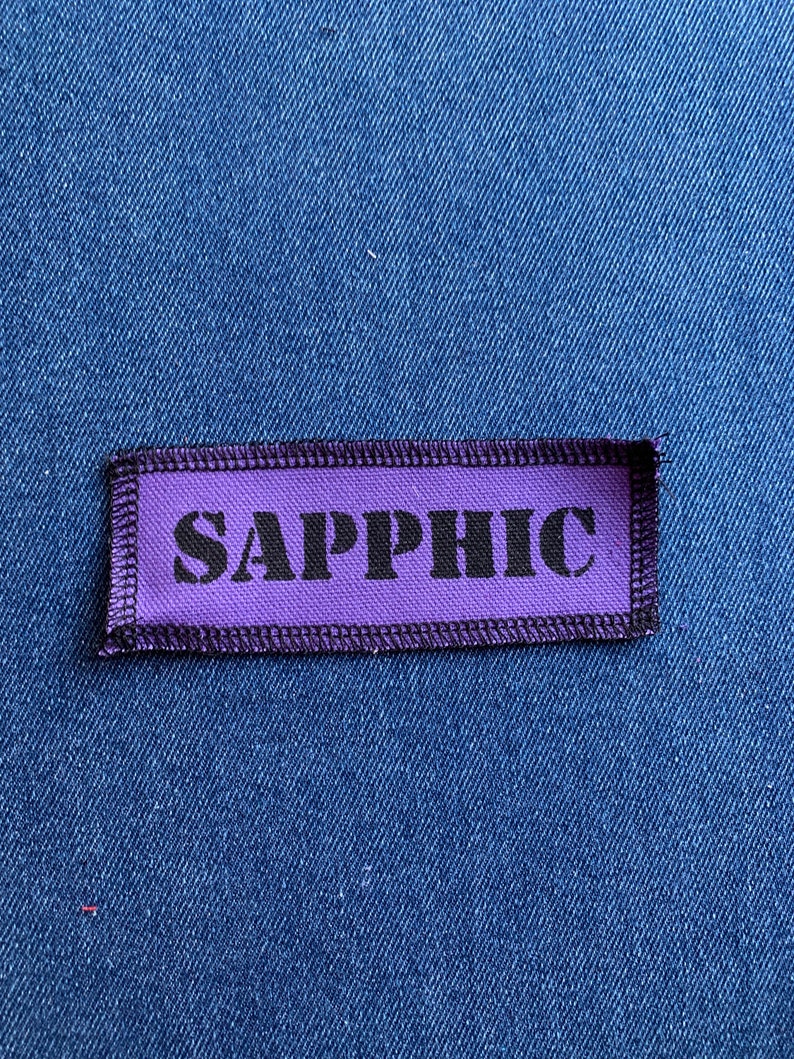 Sapphic Patch Purple & Black