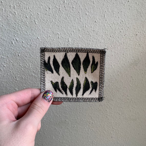 Monster Teeth Patch Hand Painted by V