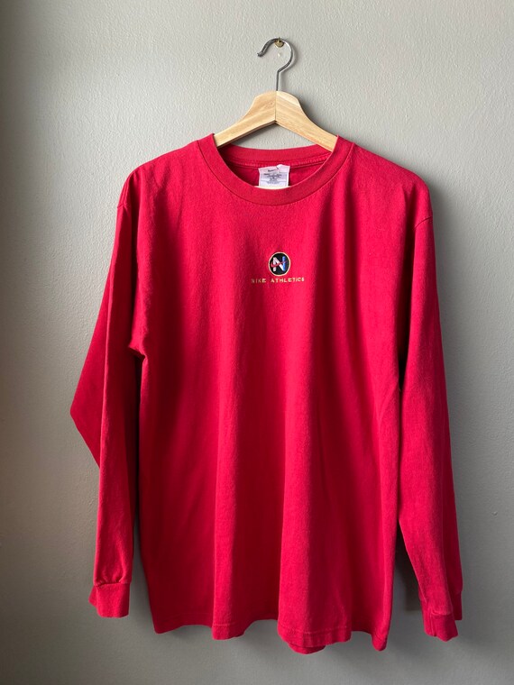 Vintage Nike Athletics 1990s Longsleeve T-Shirt Si
