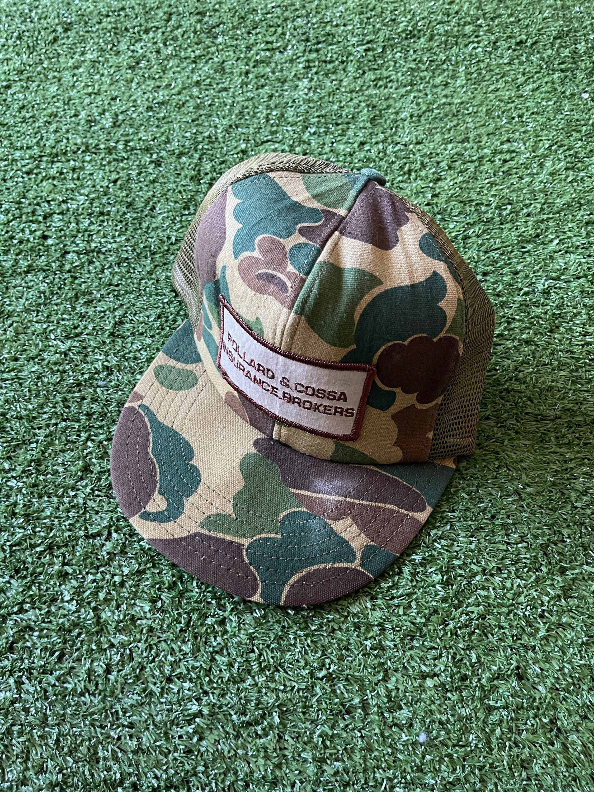90s Vintage Duck Camo Trucker Hat 