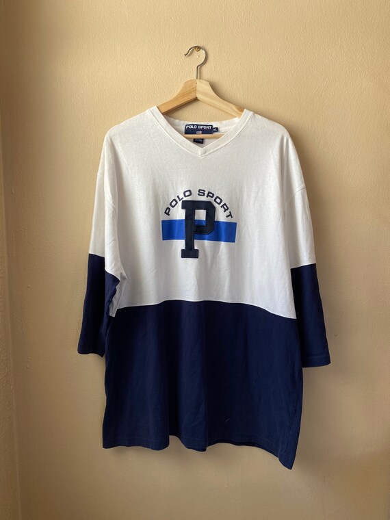 Vintage 1990s Polo Sport 3/4 Sleeve Jersey