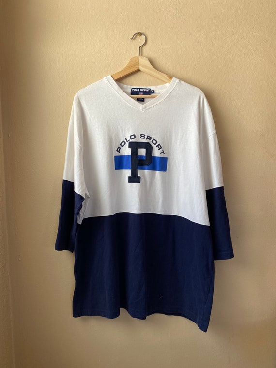 Vintage 1990s Polo Sport 3/4 Sleeve Jersey