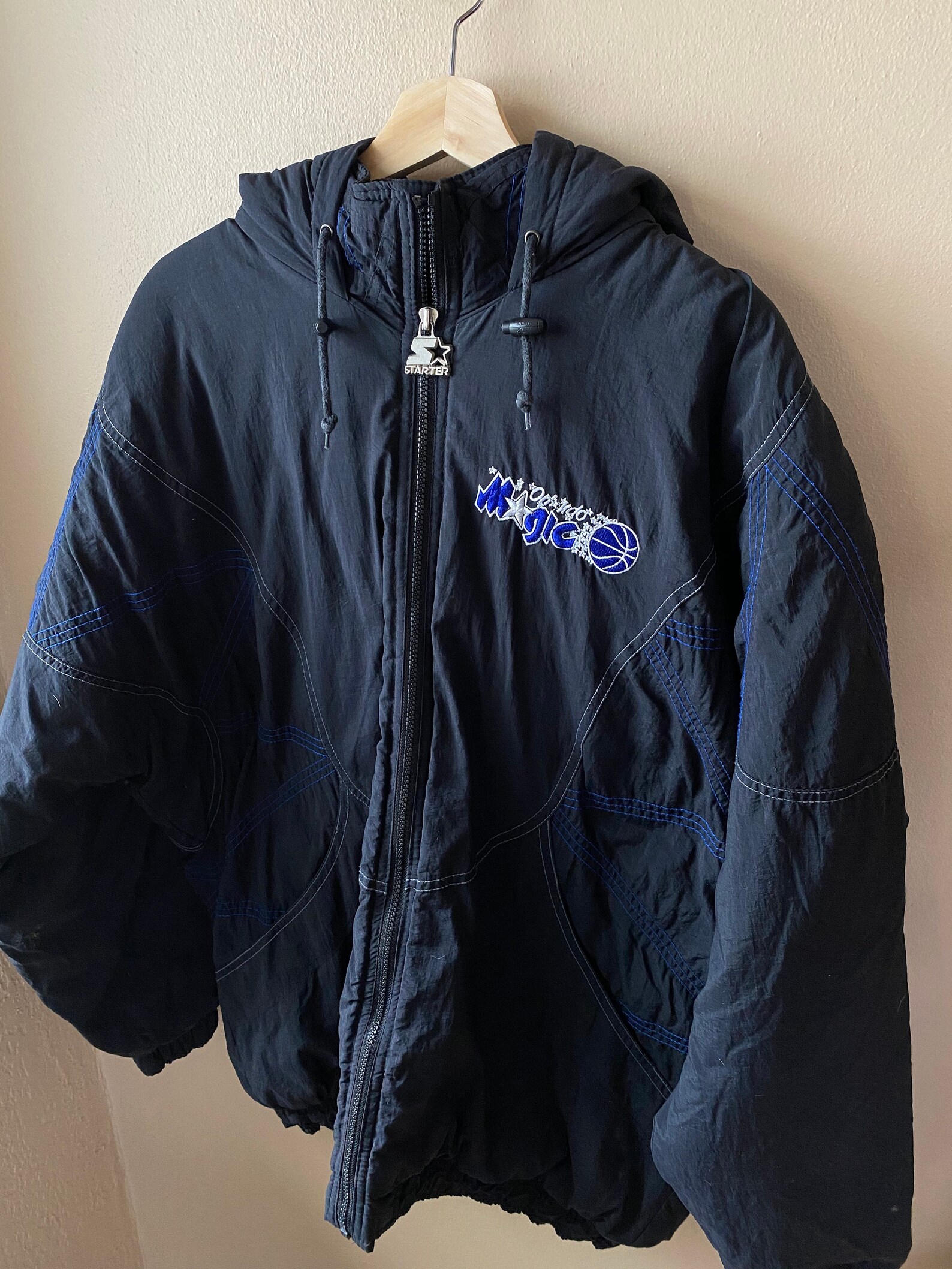 Vintage 1990s Starter Brand Orlando Magic Windbreaker Puffer | Etsy