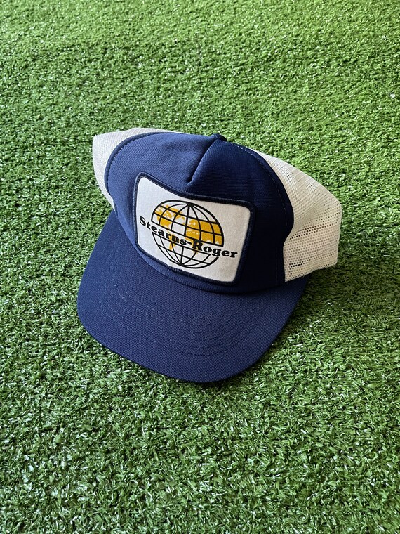 90s Vintage stearns-rogers Trucker Hat 
