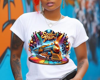 Retro Soul Train PNG, Disco Music Shirt Design (Digital Download)