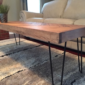 Farmhouse table with hairpin legs sale