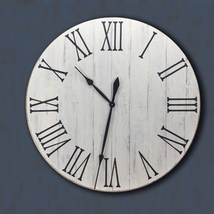 Large Wall Clock 30&quot; or 36&quot; Rustic Home Decor Clock Handmade Wall Clock Farmhouse clock Wall Clock Large Rustic Wall Clock Wooden Clocks