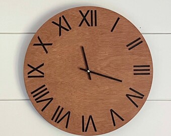 Wall Decor Round Wood Clock - rustic wall clock
