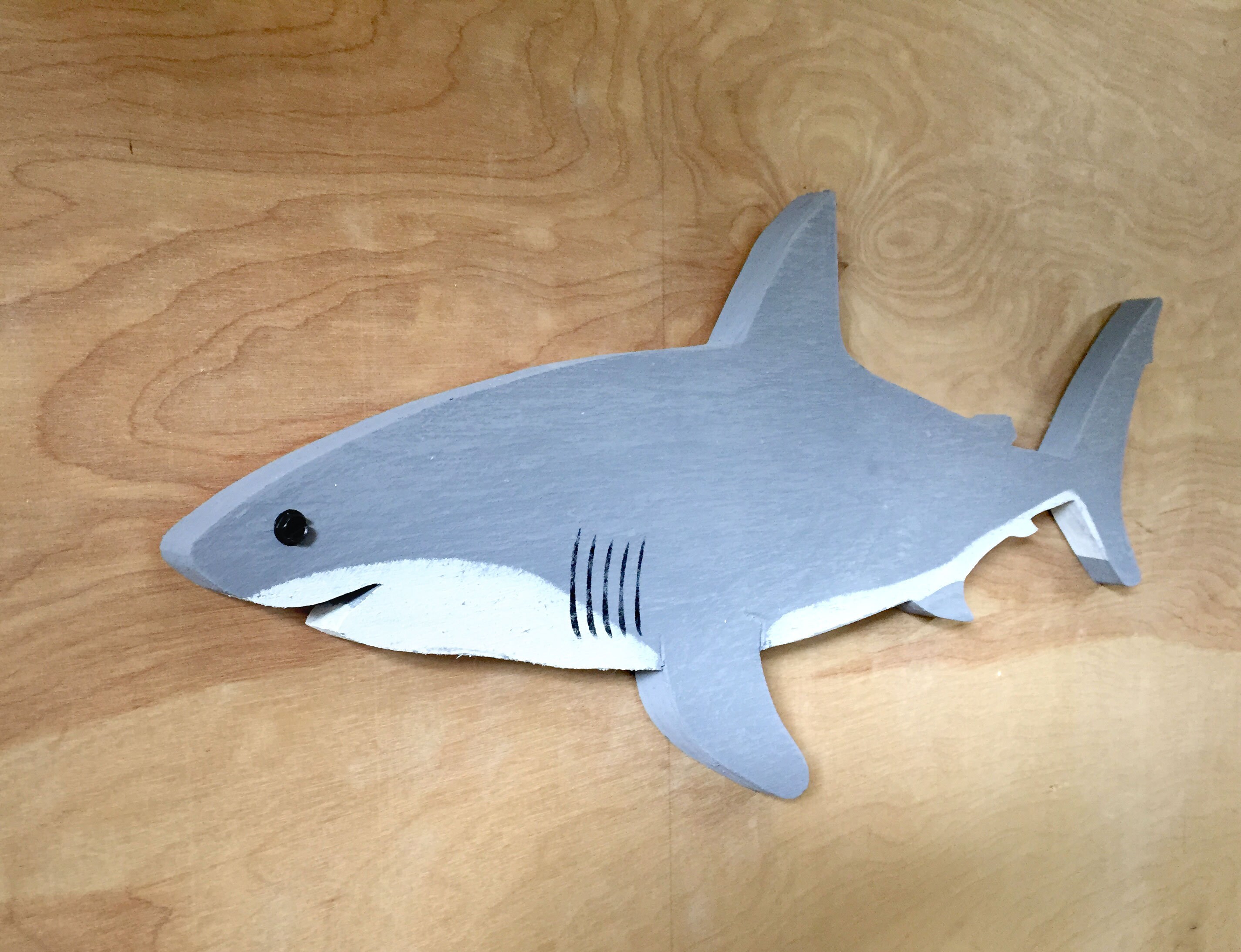 Wood Shark Sign, Rustic wooden shark, reclaimed wood shark, great whi…