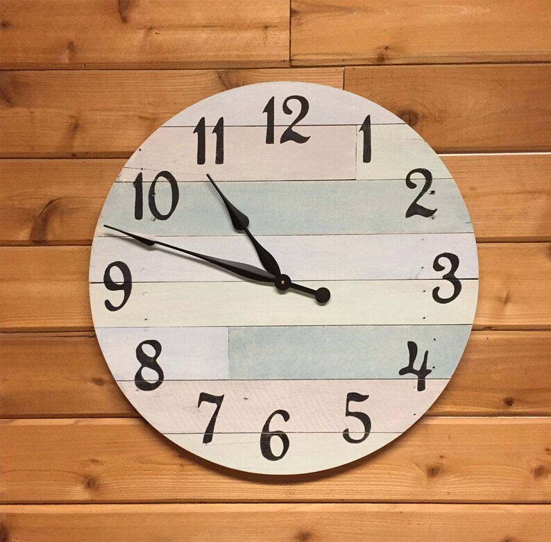 Beach House Clock 24 unique beach clock reclaimed Etsy