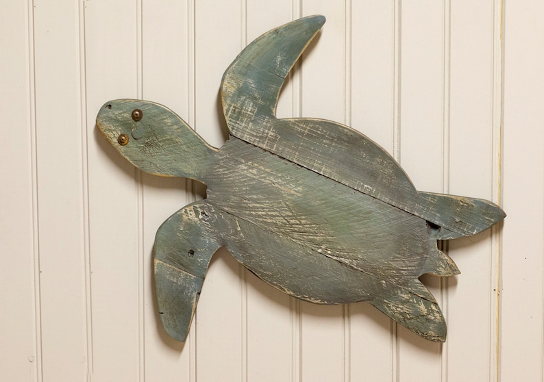 Green Sea Turtle Wall Hanging wood wall art great for any Etsy